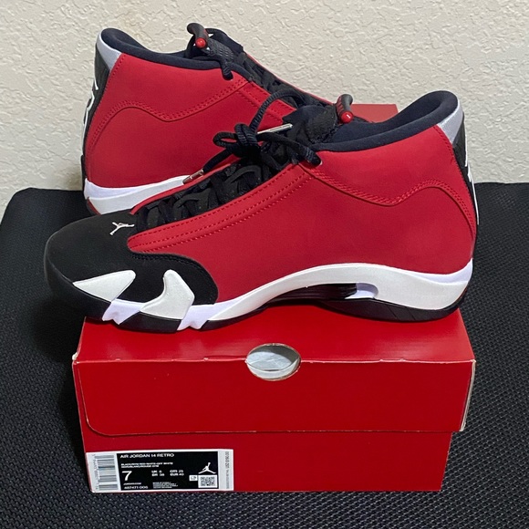 Mens Jordan 14 Retro Gym Red Toro sz 7 - Picture 2 of 8